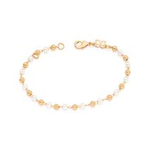 Pulseira folheada a ouro com pérolas PÉROLA 552108 Rommanel Pulseira folheada a ouro com pérolas PÉROLA 552108 Rommanel