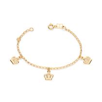 Pulseira folheada a ouro infantil 551181 Rommanel Pulseira folheada a ouro infantil 551181 Rommanel