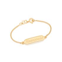 Pulseira folheada a ouro infantil abençoado 551498 Rommanel