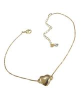 Pulseira Folheada Com Berloque Coração