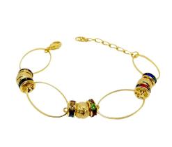 Pulseira Folheada Ouro 18k Modelo Las Vegas Pulseira Folheada Ouro 18k Modelo Las Vegas