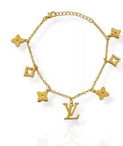 Pulseira Folheado a Ouro 18k e Prata Inspiração LV