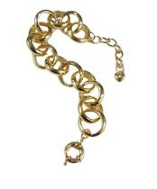 Pulseira Folheado Elo Redondo Liso Médio