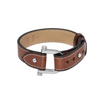 Pulseira Fossil JF04397040 Aço Inoxidável Couro Marrom 27cm Pulseira Fossil JF04397040 Aço Inoxidável Couro Marrom 27cm