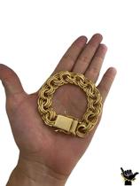 Pulseira Friso 18Mm - Banhada A Ouro 18K