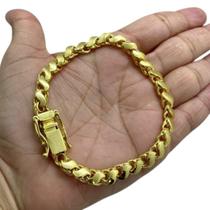 Pulseira Friso S 6Mm Banhado A Ouro 18K Premium
