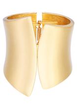Pulseira Frodete Gold Wide Cuff para mulheres