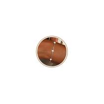 Pulseira FUNEIA com Pingentes à Prova d'Água Banhada a Ouro 14K