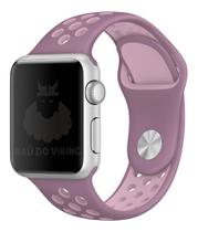 Pulseira Furos ML Violeta/Rosa Compatível Apple Watch 44mm Pulseira Furos ML Violeta/Rosa Compatível Apple Watch 44mm