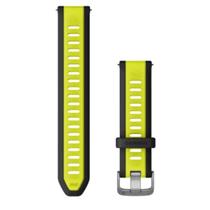 Pulseira Garmin Quick Release 20mm Amarelo com Preto Silicone FR165/55/245/Venu