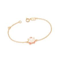 Pulseira gata marie banhada a ouro 18k com aplicação de resina Cód. 55221539