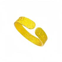 Pulseira Gold Placer Wide Open Cuff para mulheres de 55 g e 14 mm de largura Pulseira Gold Placer Wide Open Cuff para mulheres de 55 g e 14 mm de largura