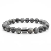 Pulseira grey stone com hematita magnetica Pulseira grey stone com hematita magnetica