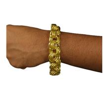 Pulseira Grosa De Moeda Antiga Nao Descasca Friso 18Mm Pulseira Grosa De Moeda Antiga Nao Descasca Friso 18Mm