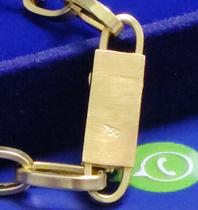 Pulseira Grossa Baquert 8 Gramas 7 mm 22 Cm oco