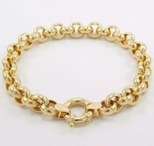 Pulseira Grossa Elo Português Ouro 18k 4grs 18cm