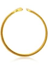 Pulseira Groumet Elos Duplos 3,2mm Ouro 18k 750