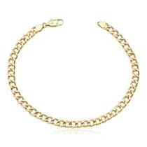Pulseira Groumet Oca em Ouro Amarelo 21 cm 10k