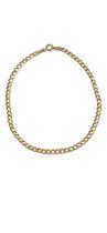 Pulseira grume em ouro 18k amarelo com 20.8cm.
