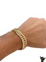 Pulseira Grumet 13Mm - Banhada A Ouro 18K