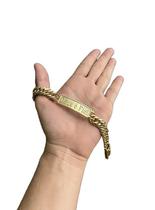 Pulseira Grumet 13Mm Deus É Fiel - Banhado A Ouro 18K Pulseira Grumet 13Mm Deus É Fiel - Banhado A Ouro 18K