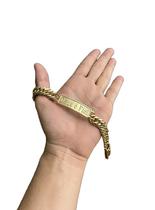 Pulseira grumet 13mm deus é fiel - banhado a ouro 18k Pulseira grumet 13mm deus é fiel - banhado a ouro 18k