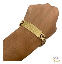 Pulseira Grumet 13mm JESUS - Banhada a ouro 18k Pulseira Grumet 13mm JESUS - Banhada a ouro 18k