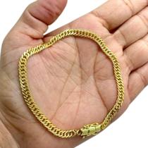 Pulseira Grumet 5Mm Fecho 750 Especial Banhado A Ouro 18K Pulseira Grumet 5Mm Fecho 750 Especial Banhado A Ouro 18K