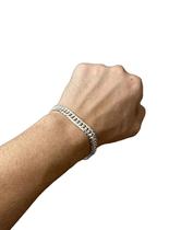 Pulseira grumet 7mm banhado a prata 925 50 milésimos Pulseira grumet 7mm banhado a prata 925 50 milésimos