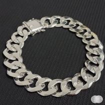 Pulseira Grumet com Fecho Gaveta em Prata 925 - 15mm Pulseira Grumet com Fecho Gaveta em Prata 925 - 15mm