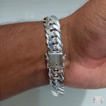 Pulseira Grumet Dupla com Fecho Gaveta em Prata 925 - 13mm Pulseira Grumet Dupla com Fecho Gaveta em Prata 925 - 13mm