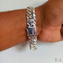 Pulseira Grumet Dupla com Fecho Gaveta em Prata 925 - 15mm Pulseira Grumet Dupla com Fecho Gaveta em Prata 925 - 15mm