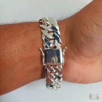 Pulseira Grumet Dupla com Fecho Gaveta em Prata 925 - 17mm Pulseira Grumet Dupla com Fecho Gaveta em Prata 925 - 17mm