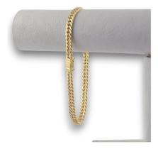 Pulseira Grumet Dupla Fecho Gaveta Ouro 18k 750 21 Cm 5mm Amarelo 21 Cm