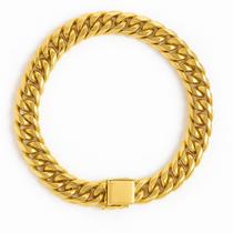 Pulseira Grumet Duplo Masculina Grossa Ouro 18k 750