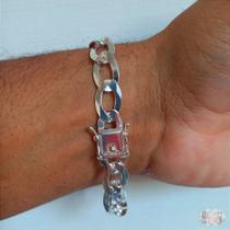 Pulseira Grumet Elo Longo com Fecho Gaveta em Prata 925 - 10mm Pulseira Grumet Elo Longo com Fecho Gaveta em Prata 925 - 10mm