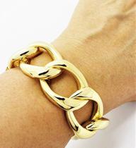 Pulseira Grumet Elos Grandes Banho De Ouro 18k 4621