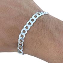 Pulseira Grumet Escamada 7mm Prata 925 Legítima Maciça 1x1