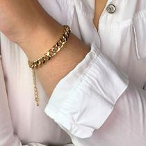 Pulseira Grumet Grossa Banhado a Ouro 18k