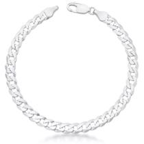 Pulseira Grumet Masculina Em Prata 925 Maciça C/ 20cm 5mm