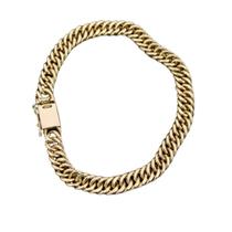 Pulseira Grumet Ocada De Mueda Antiga Com Trava Lateral 8Mm