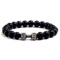 Pulseira Halteres Bolinha Fosco Live Pedra Descolado Hippie Pulseira Halteres Bolinha Fosco Live Pedra Descolado Hippie