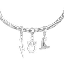 Pulseira Harry Potter Berloque Banhado a Prata 925 Pulseira Harry Potter Berloque Banhado a Prata 925