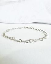 Pulseira Heart to Heart - Banhada a Rodio Pulseira Heart to Heart - Banhada a Rodio