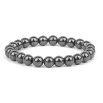 Pulseira Hematita 8mm Proteção Pedra Natural Unissex Pulseira Hematita 8mm Proteção Pedra Natural Unissex
