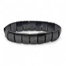 Pulseira Hematita Lisa Anti Ansiedade Calmante Ajustável 9cm Pulseira Hematita Lisa Anti Ansiedade Calmante Ajustável 9cm