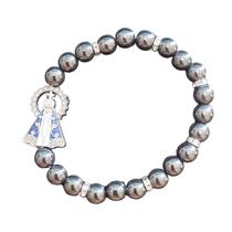 PULSEIRA HEMATITA NOSSA SENHORA APARECIDA esplendor STRASS