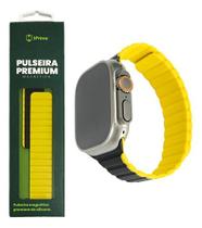 Pulseira Hprime Magnética Smartwatch 38/40/41m Preto Amarelo
