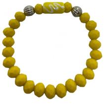 Pulseira Iansã Amarela Firma Cristal E Silicone Pulseira Iansã Amarela Firma Cristal E Silicone