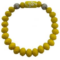 Pulseira Iansã Amarela Firma Cristal E Silicone Pulseira Iansã Amarela Firma Cristal E Silicone